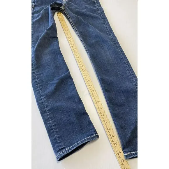 BKE Denim Jeans Women's 25R (28x30) Dark Wash Payton Skinny Straight Stretch - Picture 5 of 10